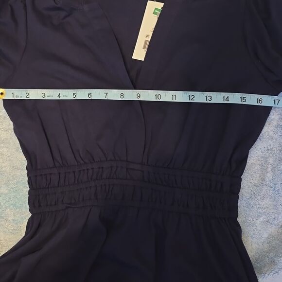 Crown & Ivy Smocked Split Neck Top - Picture 9 of 11